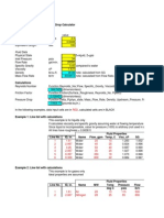 Pressure Drop Calculator Input and Calculations