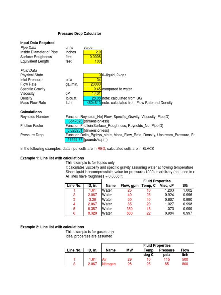 Pressure Drop | PDF | Science & Mathematics | Technology & Engineering