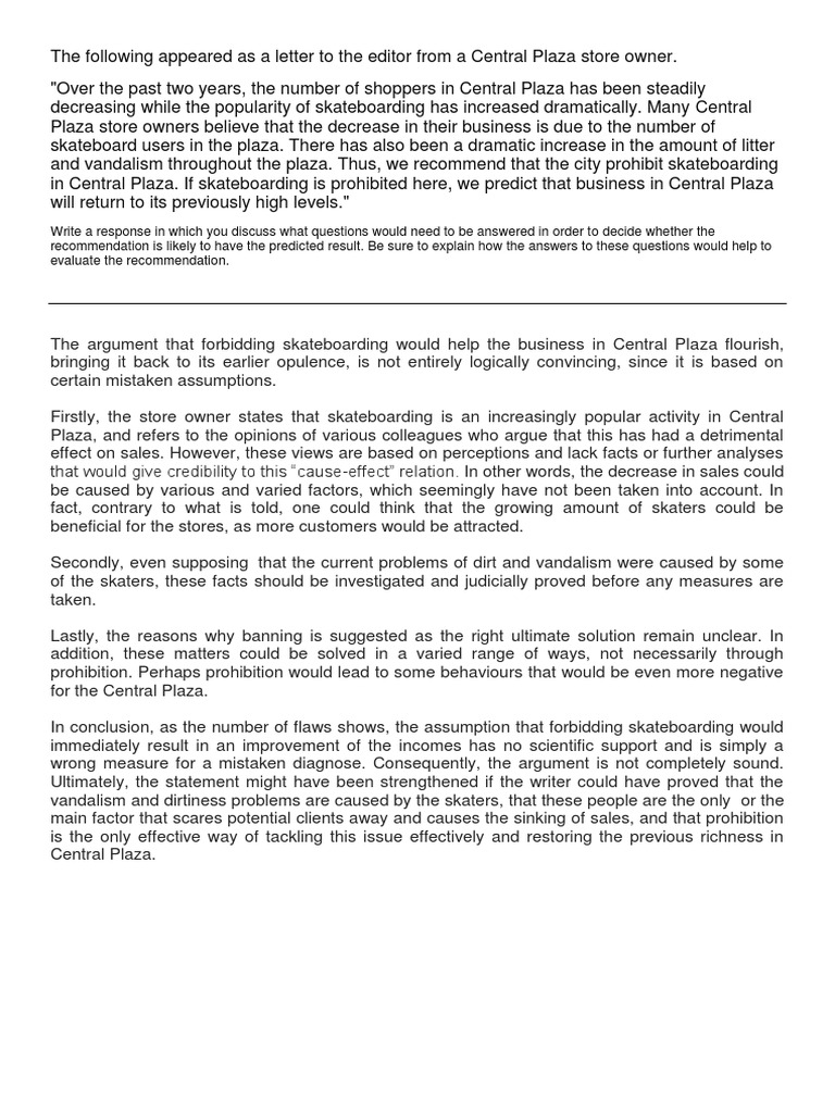 Argument form Essays