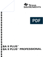 Manual Da Calculadora Texas BA II Plus TM