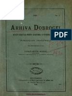 Arhiva Dobrogei Revista Societăţii Pentru Cercetarea Şi Studierea Dobrogei. Volumul 3, Nr. 01, 1920