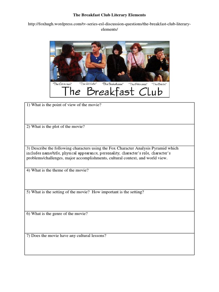 the breakfast club plot