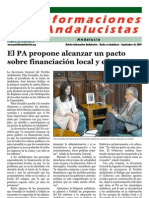Boletín Informativo Del Partido Andalucista - Septiembre