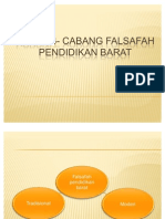 Cabang Cabang Falsafah Pendidikan Barat