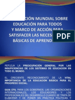 Declaración Mundial Sobre Educación para Todos