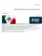 Moody’s eleva rating do México para A3; perspectiva é estável