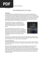 Push Notifications for Mobile News Apps