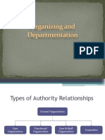Organizing and Departmentation