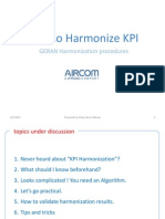 How To Harmonize KPI: GERAN Harmonization Procedures