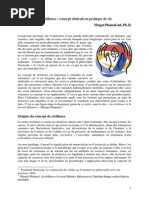 La Resilience Concept Abstrait Ou Pratique de Vie