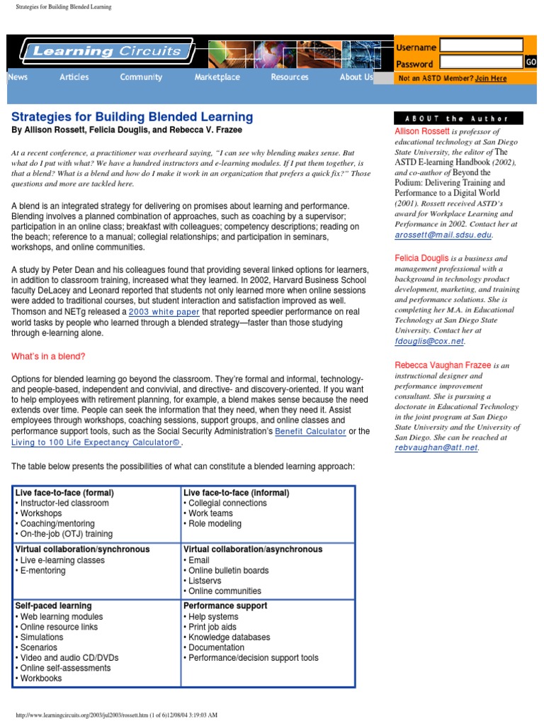Strategies Building Blended Learning | PDF | Educational Technology ...