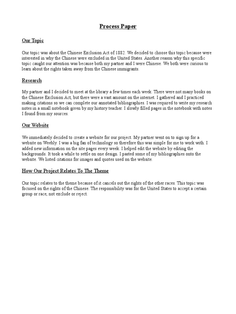 Vanessa's Process Paper | PDF