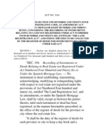 Deeds Relating To Real Estate Not Registered Under Act Numbered Four Hundred and Ninety-Six or Under The Spanish Mortgage Law. - No