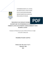 The Effects of Explicit Instruction in Elementary-To-Intermediate EFL Students' Intelligibility