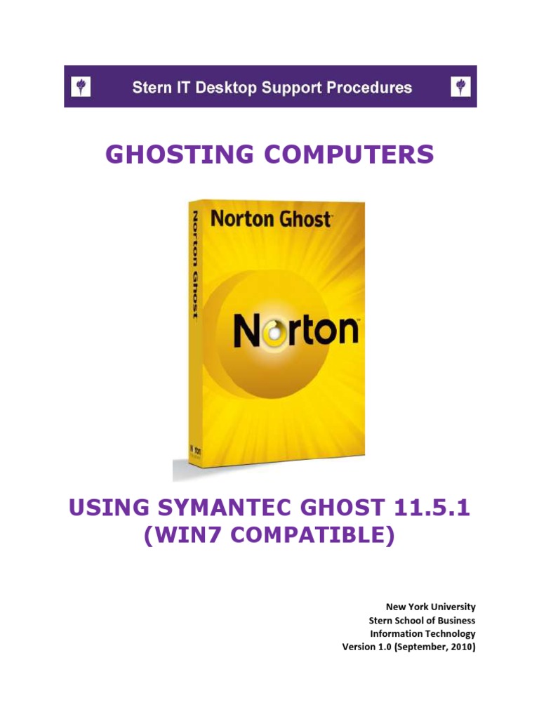 Ghosting Computers: Using Symantec Ghost 11.5.1 | PDF