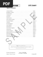 Download Site Diary Work Template by blaqhaqar SN205050277 doc pdf