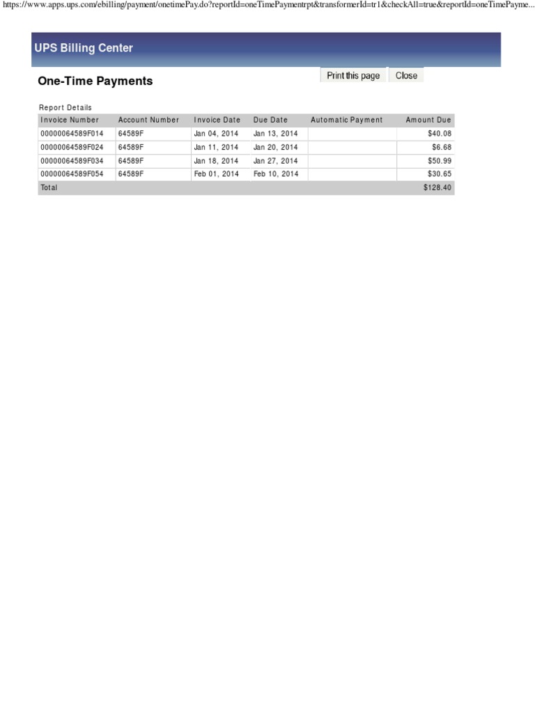 UPS Billing Center Payment Overview | PDF | Career & Growth | Finance ...