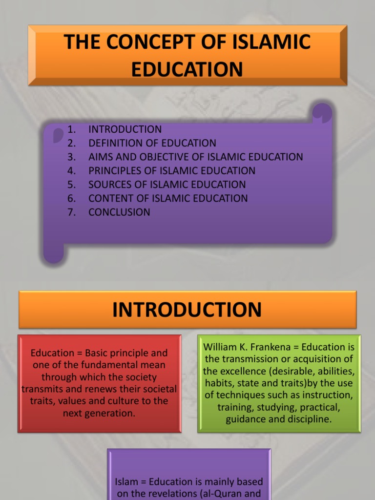 Ctu 082 Chapter 1 The Concept of Islamic Education | PDF | Tawhid ...