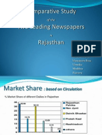 Comparative Study Two Leading Newspapers Rajasthan: of The