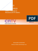 Anuario Estadistico de Oferta y Consumo de TV Abierta 2012 Junio