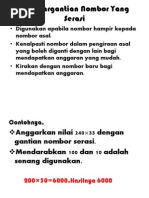 Penukargantian Nombor Yang Serasi