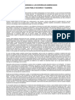 Carta Dirigida A Los Españoles Americanos