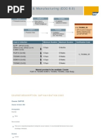 SCM- Planning&Manufacturing(ECC 6.0)