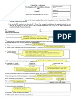 PF Transfer in Form_Form No. 13 SAMPLE
