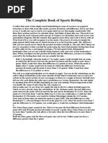 The Complete Book of Sports Betting