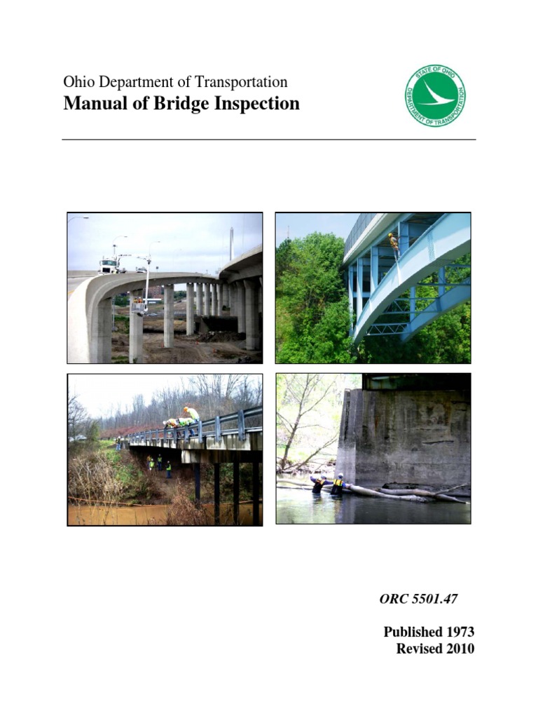 Ohio Bridge Inspection Manual 2010 | PDF | Highway | Road