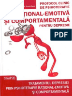 110081324 Protocol Clinic de Psihoterapie Rational Emotiva Si Comportamentala Pentru Depresie