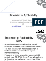 Secur6 Eklund Lowinder Statement of Applicability 20140128