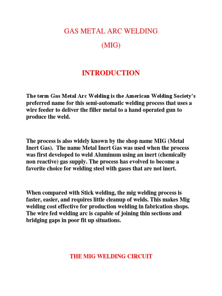 Understanding Gas Metal Arc Welding | PDF | Welding | Construction