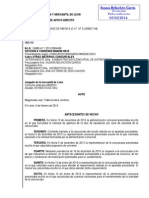 Auto, Apertura Fase Liquidación Antibióticos