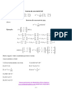 Resumen cálculo y propiedades de matrices inversas