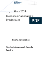 Charla Legislativas 2013