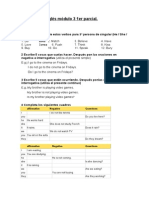 Actividades Inglés Módulo 3 1er Parcial.: Affirmative Negative Questions