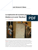 La Explicación de La Primera Pizarra de Sheldon en La Serie "Big Bang" - Francis (TH) E Mule Science's News