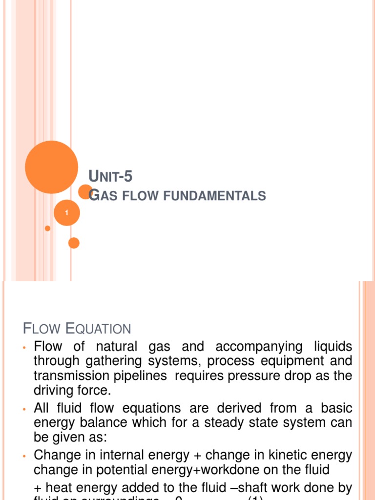 Fundamentals of Gas Flow Through Pipelines A Comprehensive Review of