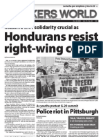 Massive Int'l Solidarity Crucial As: Hondurans Resist Right-Wing Coup