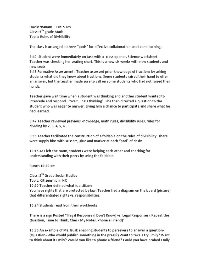 worksheet Social Studies 5th Grade Worksheets teacher observation 5th grade math and social studies classroom quality of life