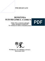 Dennis Deletant Romania Sub Regimul Comunist. Editia a III-A Revazuta Si Adaugita