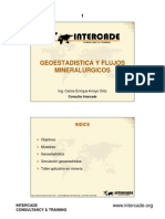 Geoestadistica y Flujos Mineralurgicos