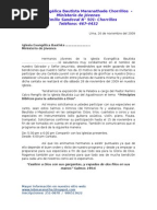 Modelo de carta de solicitud de donación