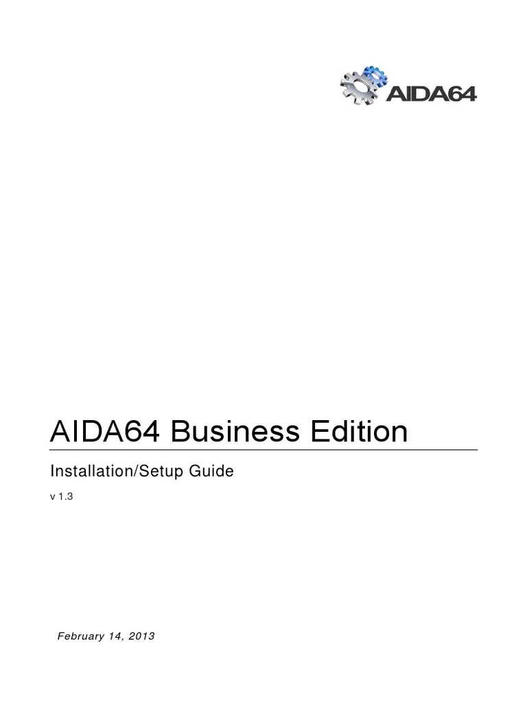 AIDA64 Business Edition Setup Guide | PDF | Group Policy | Computer File