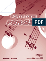 Yamaha Portatone PSR225 Owners Manual