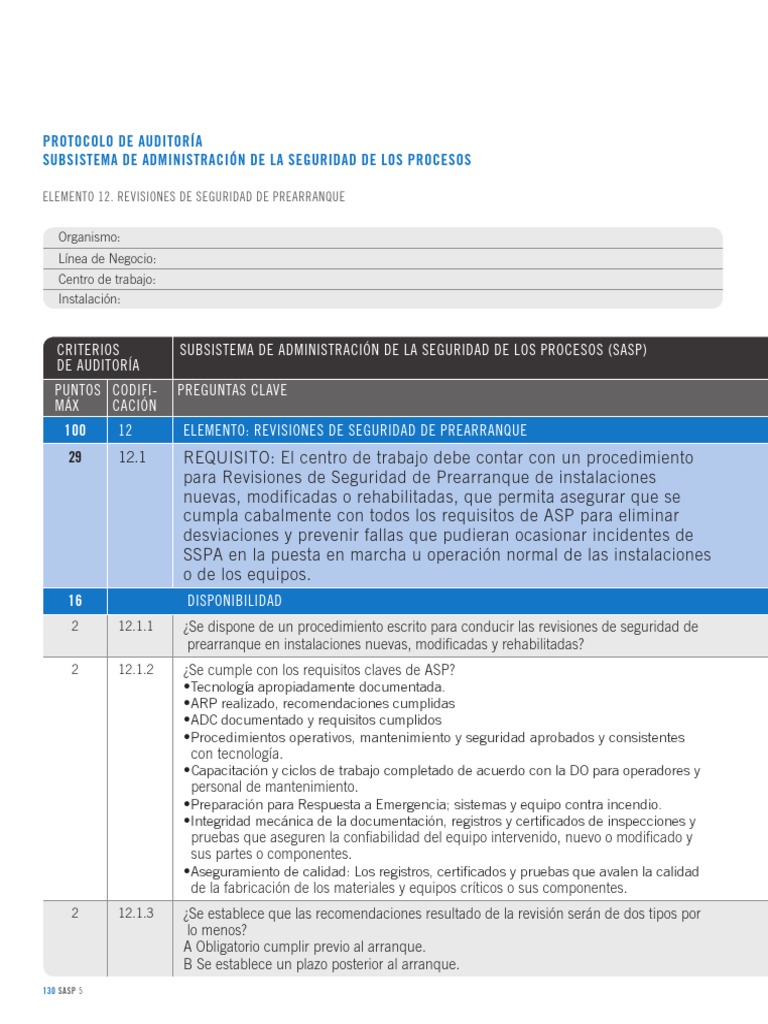 ASP PA E12 Revision de Seguridad de Prearranque PDF Bienestar