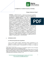 Imputación Objetiva y Conducta de La Víctima