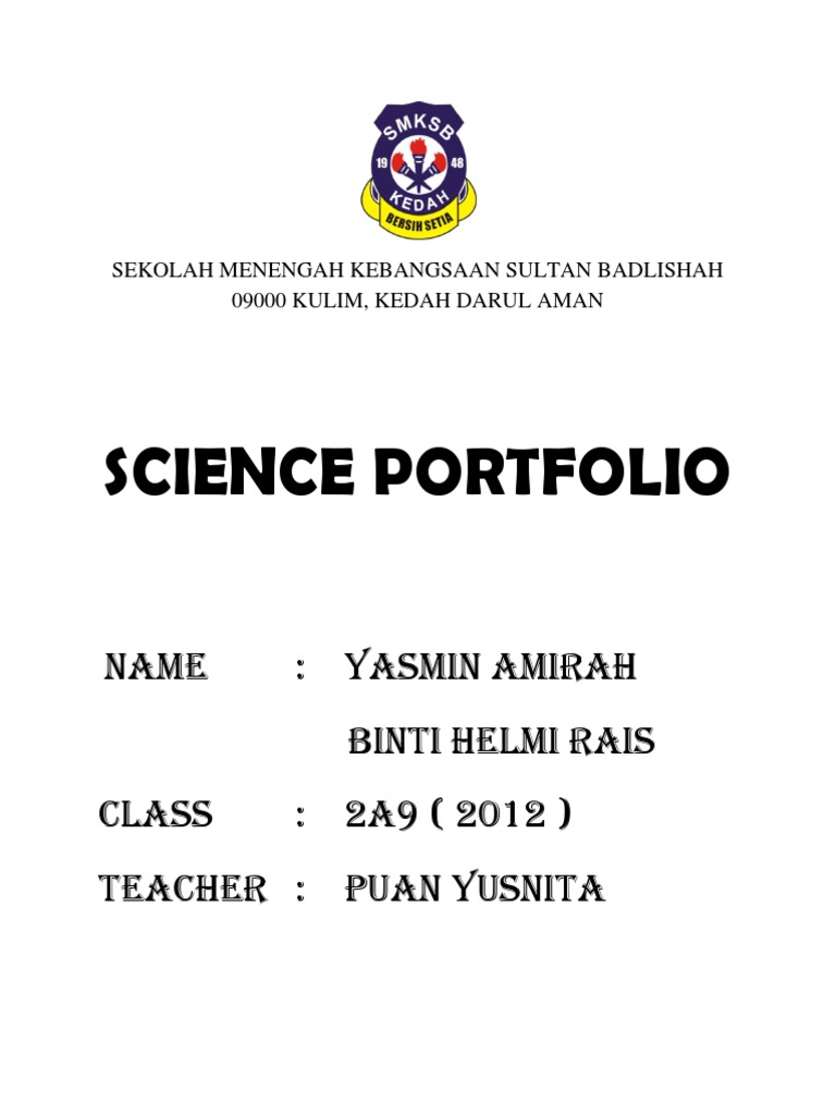 Yasmin's 2012 Science Portfolio | PDF
