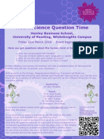 Neuroscience Question Time Flyer